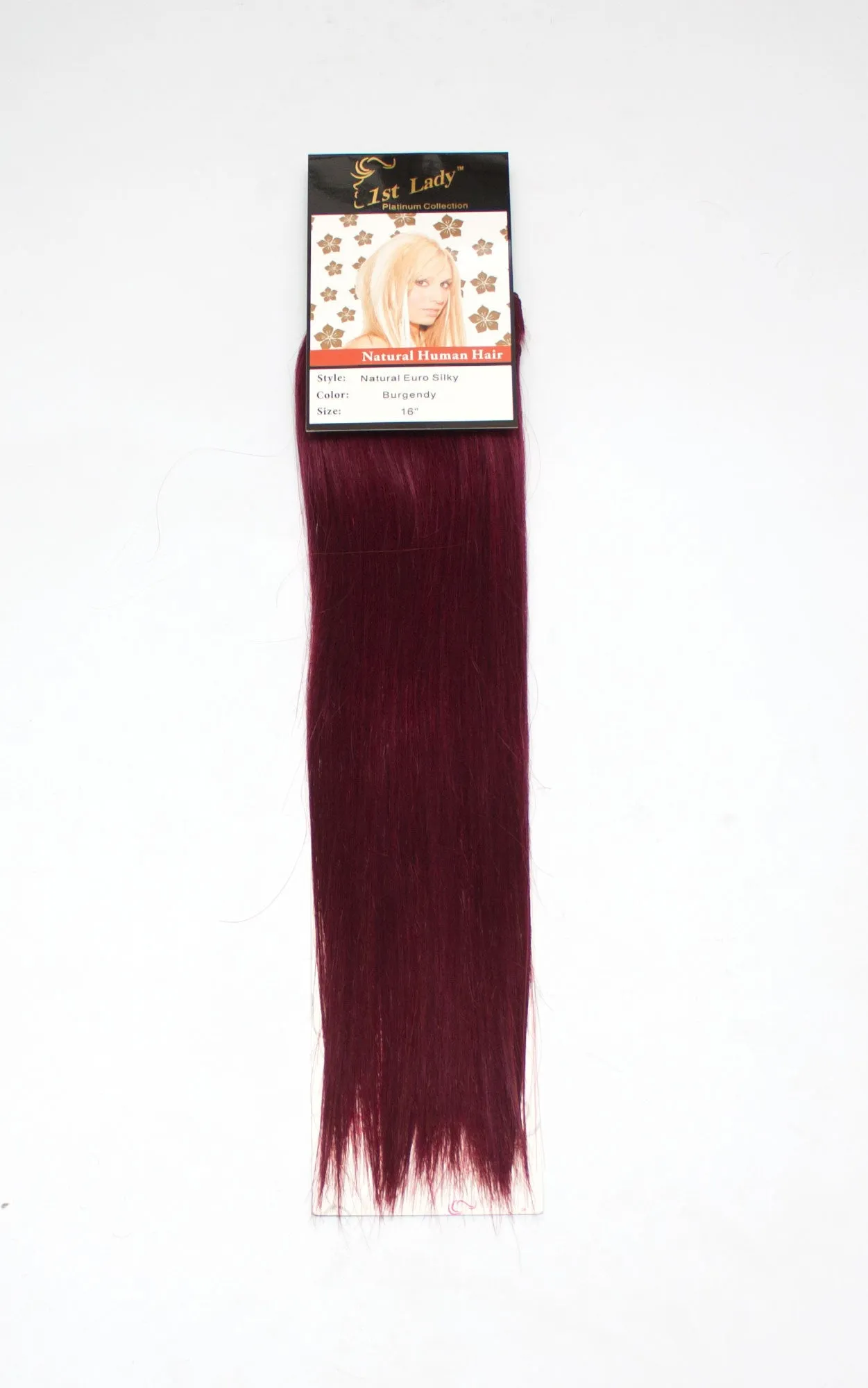 1st Lady Natural Euro Silky Straight Blended Human Hair Weft 16"