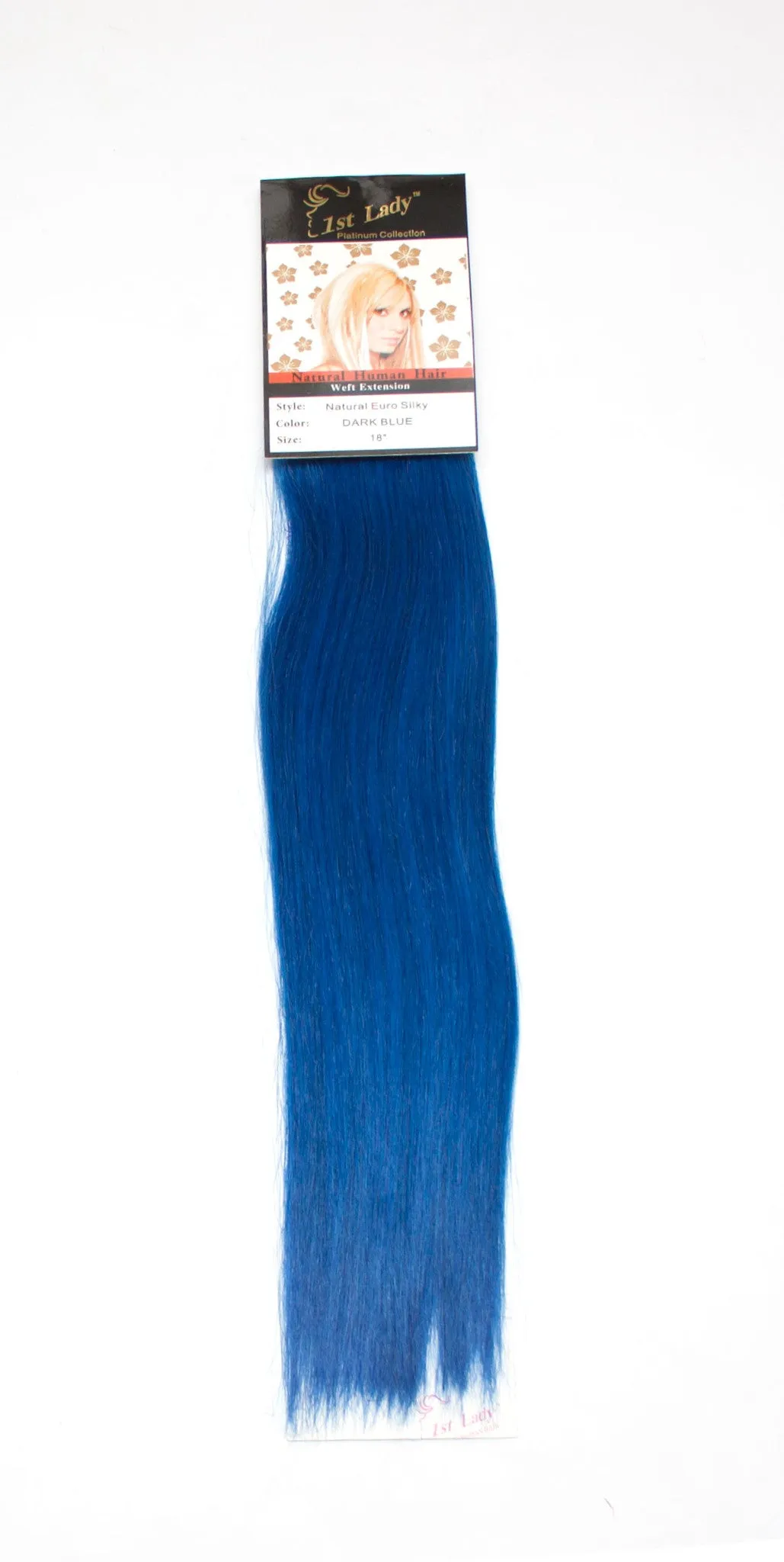 1st Lady Natural Euro Silky Straight Blended Human Hair Weft 18"
