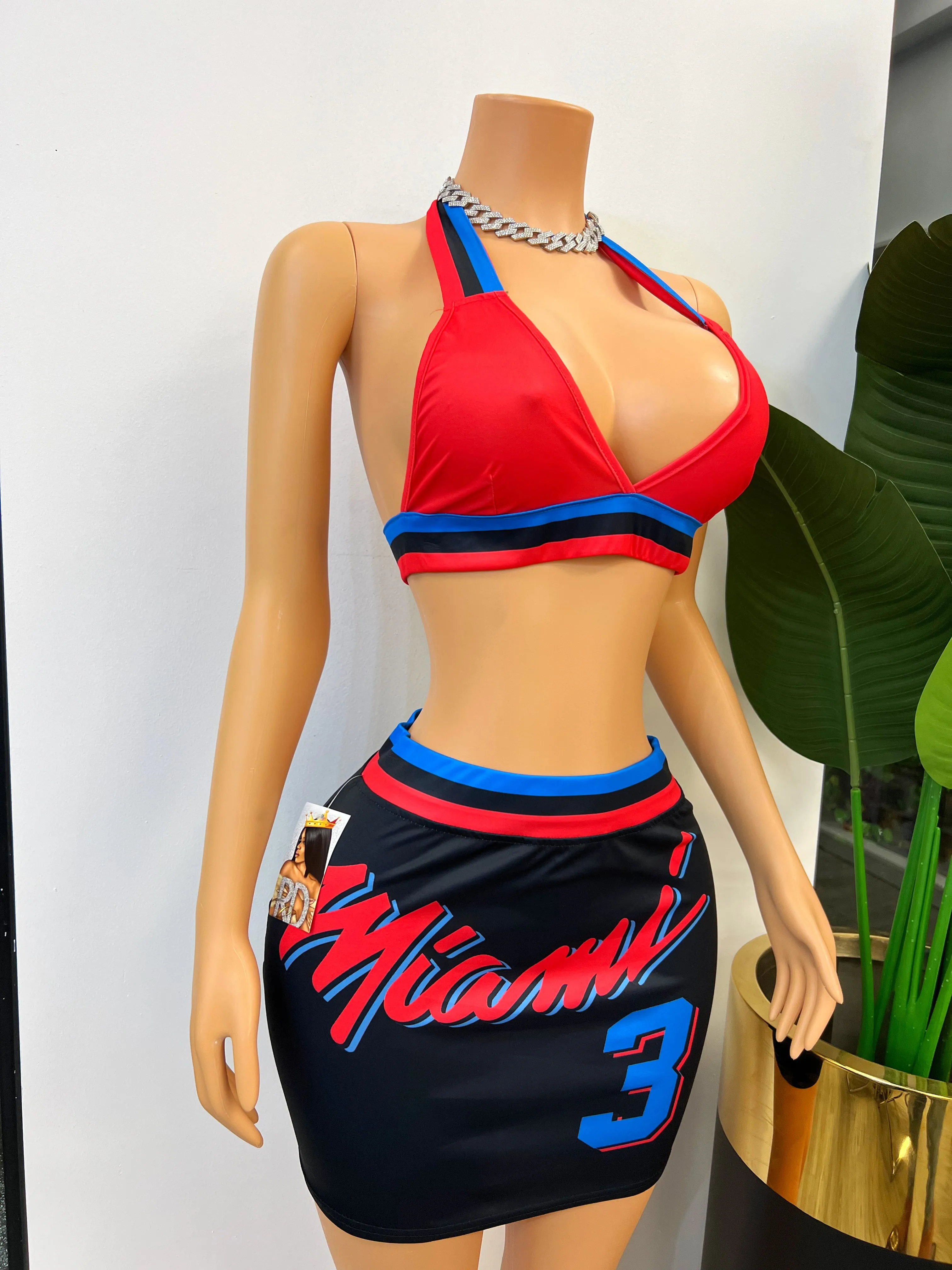 Basketball Jersey Skirt Set #7