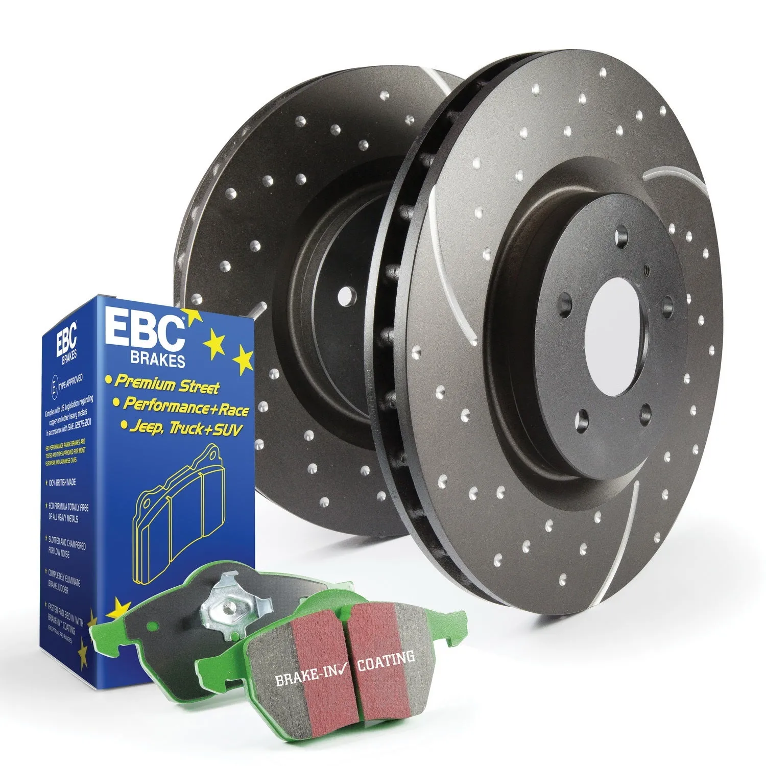 EBC Brakes S10KR1183 S10 Kits Greenstuff 2000 and GD Rotors