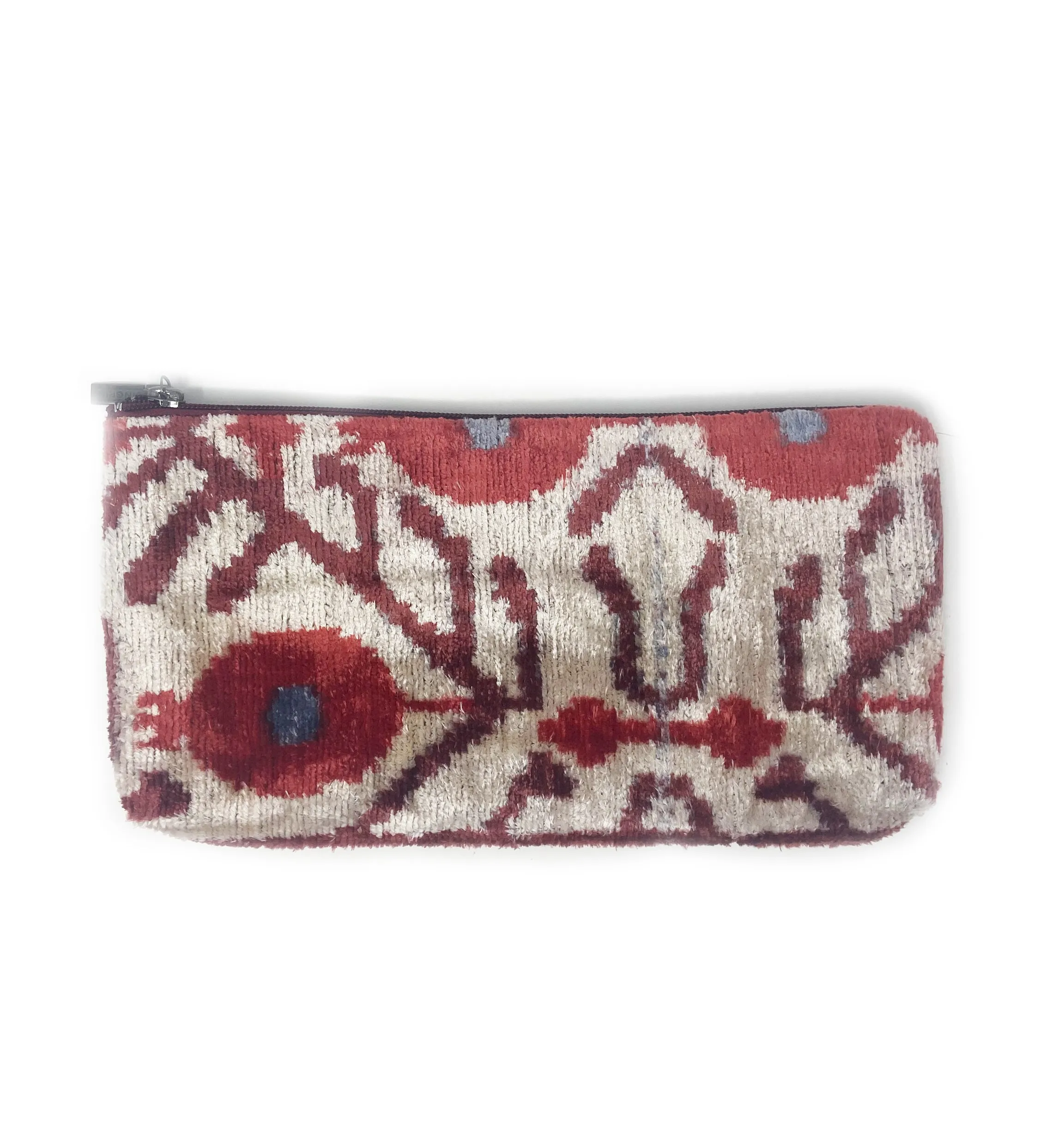 Large Velvet Ikat Bag