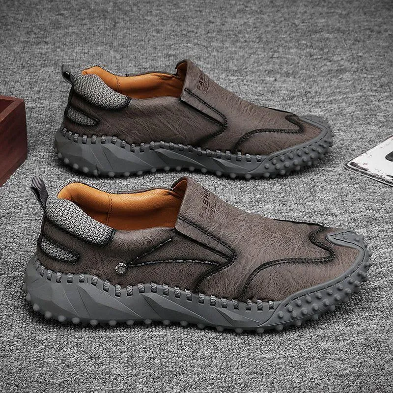 Leather Outdoor Sneakers Men's Casual Shoes JOS0254 Handmade Loafers