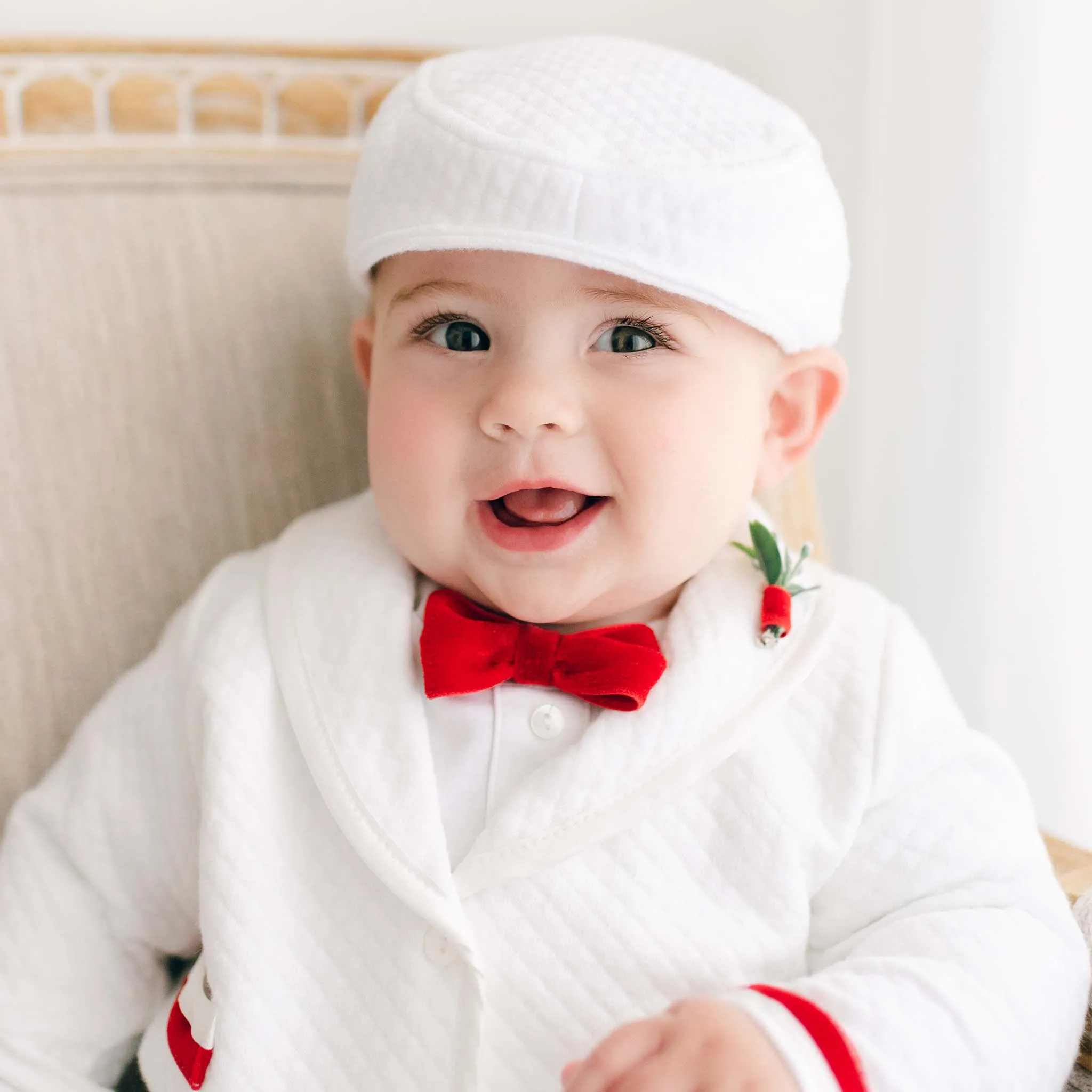 Noah 3-Piece Suit | Red Trim