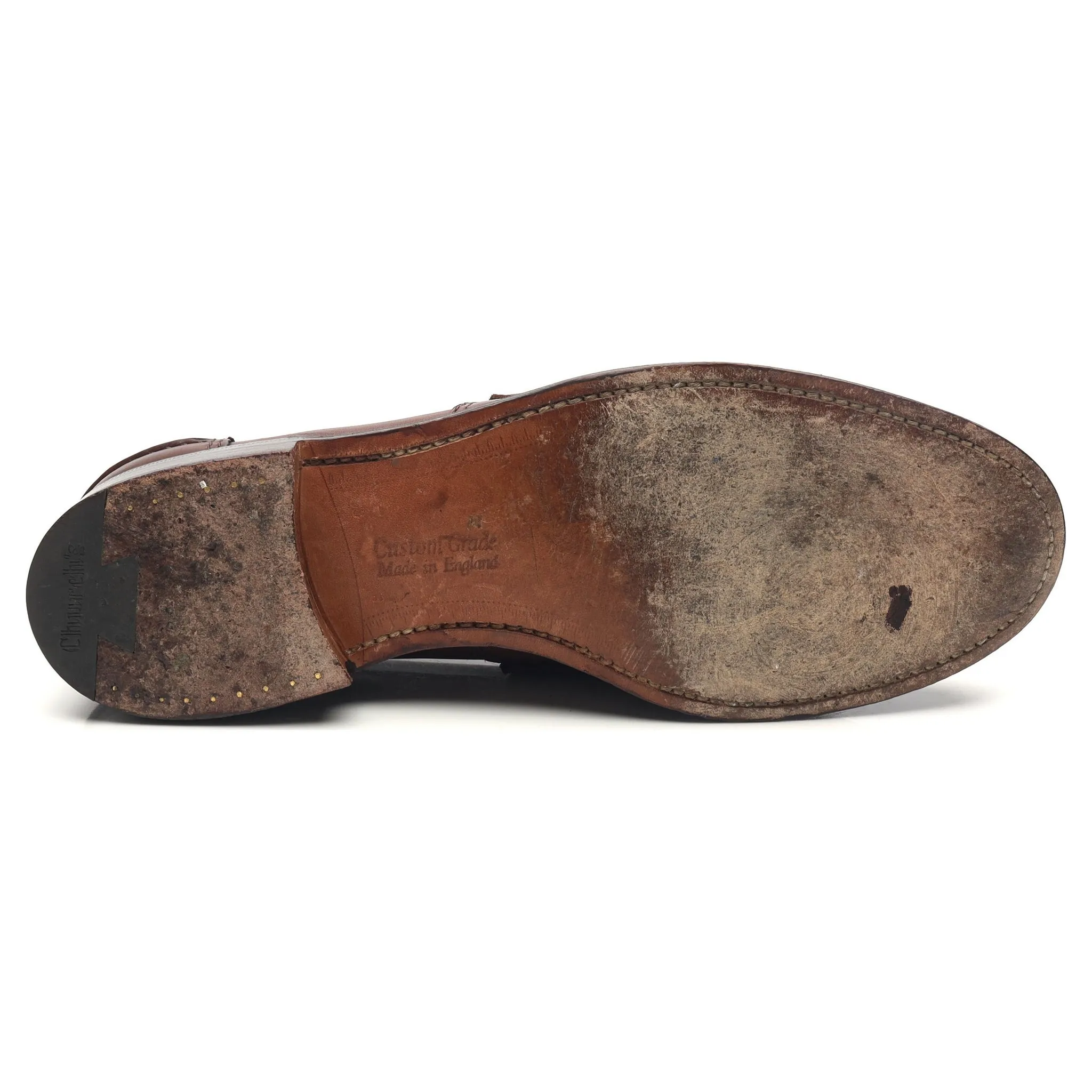 'Pembrey' Dark Brown Leather Loafers UK 9 G