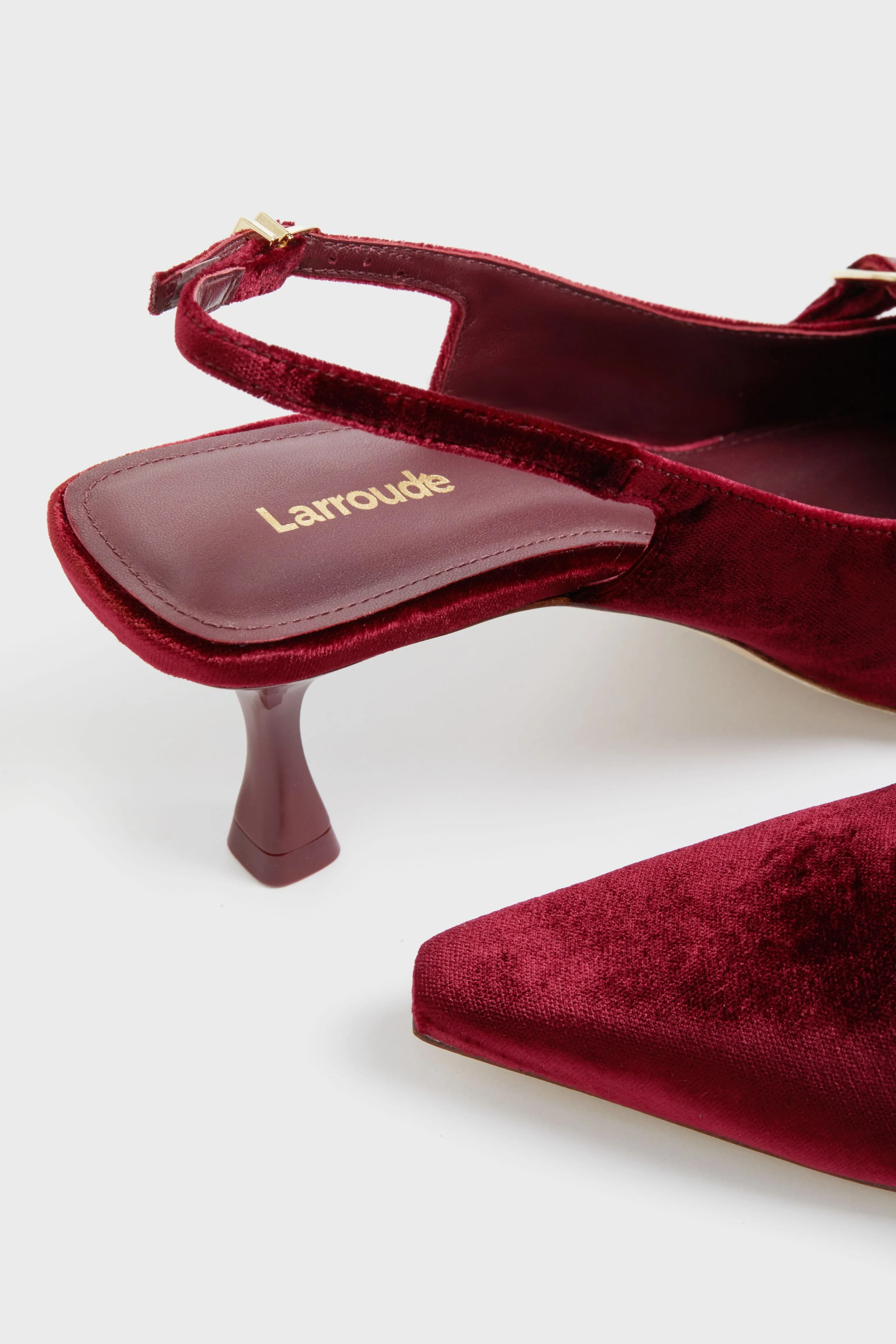 Wine Velvet Ines Heels